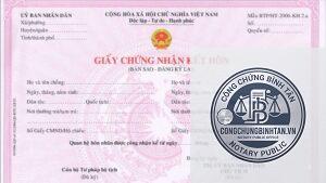 xin bản sao giấy đăng ký kết hôn