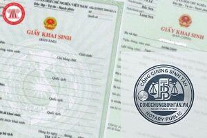 xin cấp bản sao giấy khai sinh