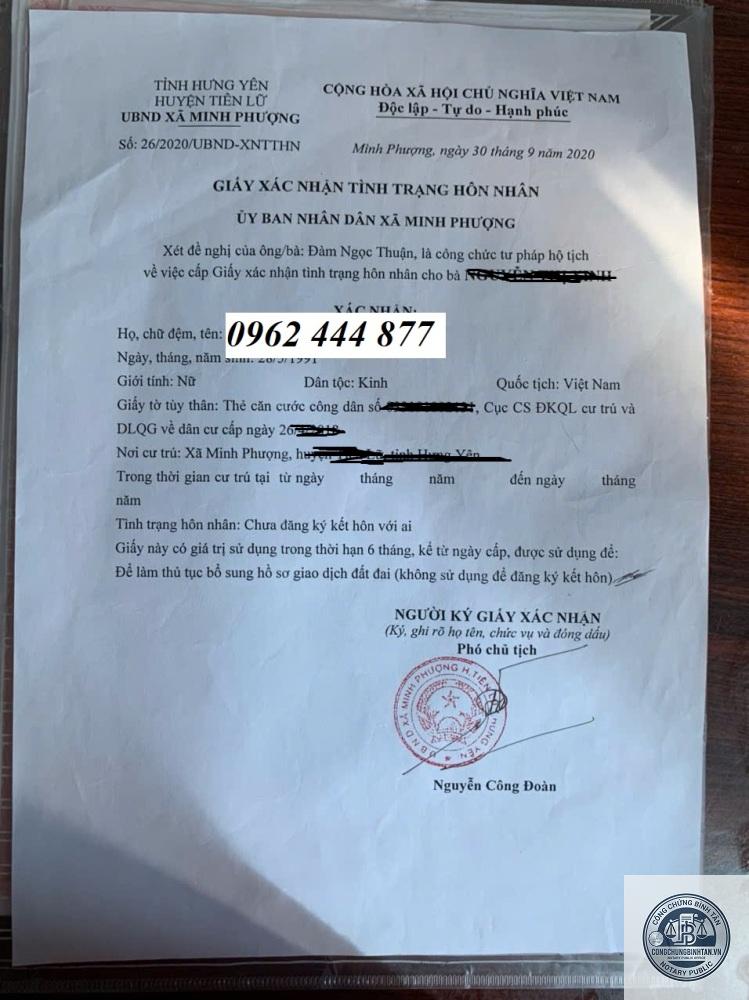 xin giấy x&aacute;c nhận độc th&acirc;n - H&igrave;nh 5