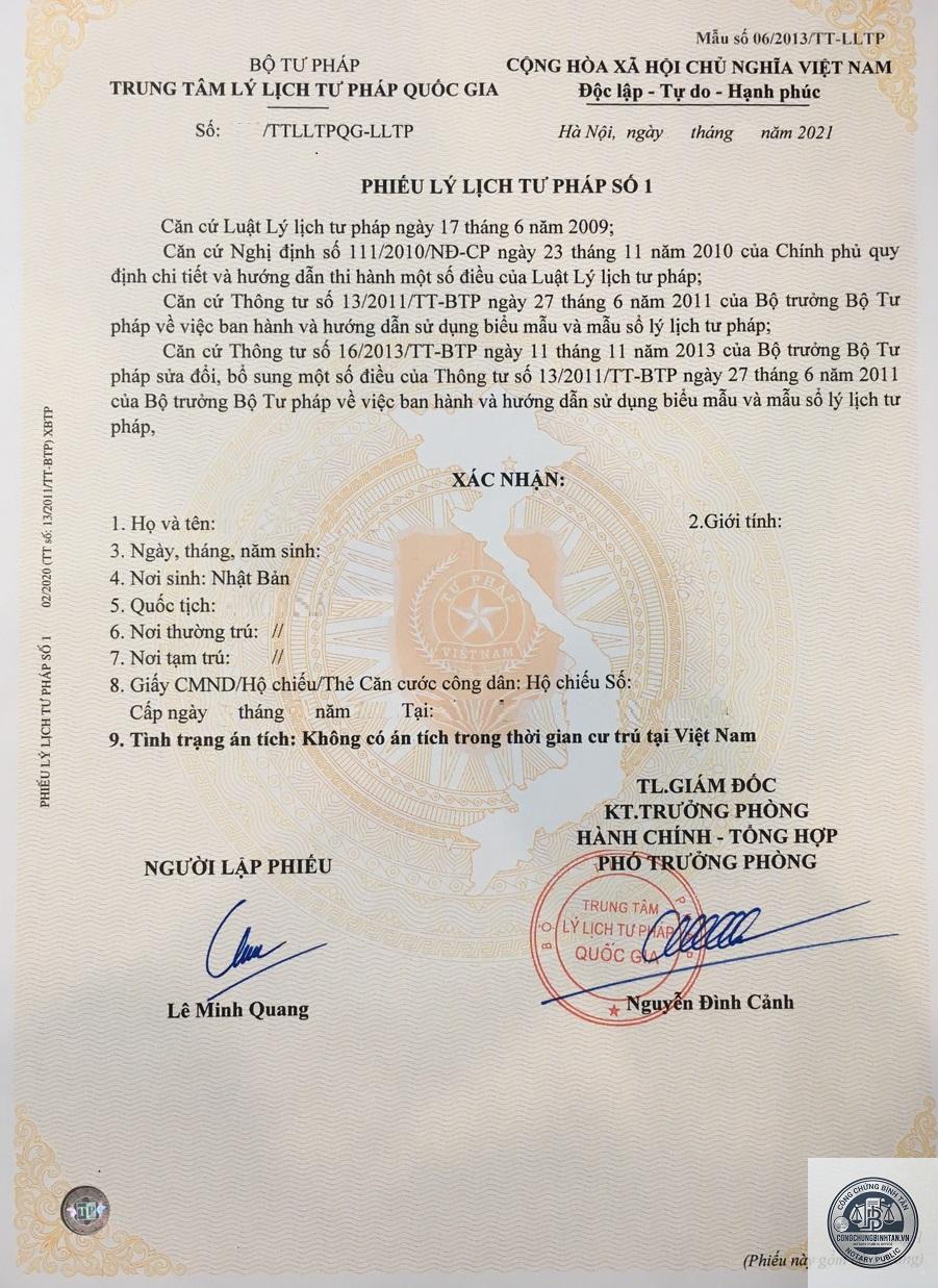 xin phiếu lý lịch tư pháp - Hình 2