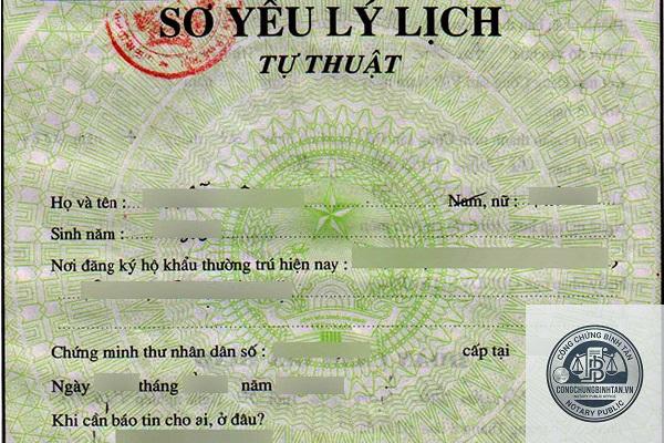 xin xác nhận sơ yếu lý lịch - Hình 3