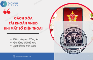 xóa tài khoản VNeID