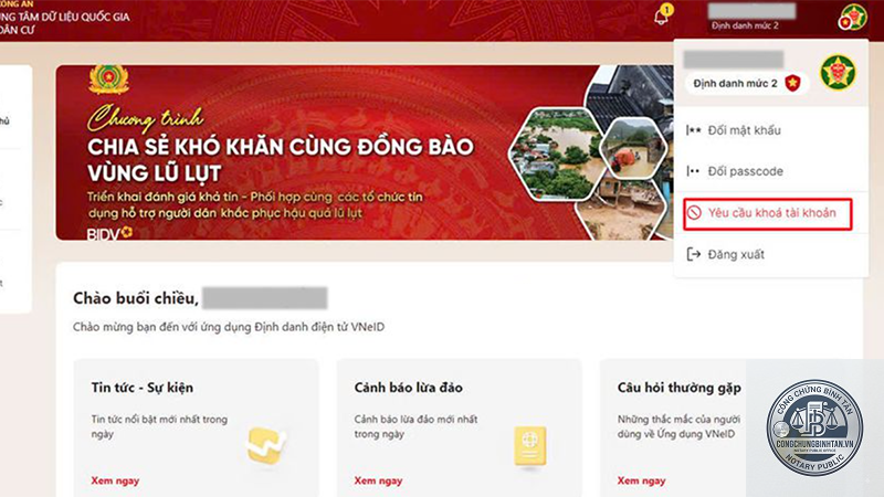 x&oacute;a t&agrave;i khoản VNeID - H&igrave;nh 5