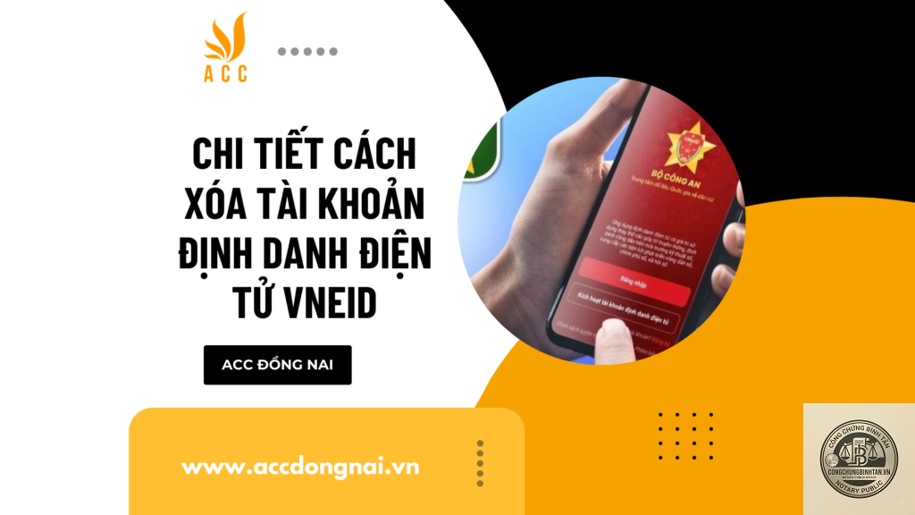 xóa tài khoản định danh điện tử