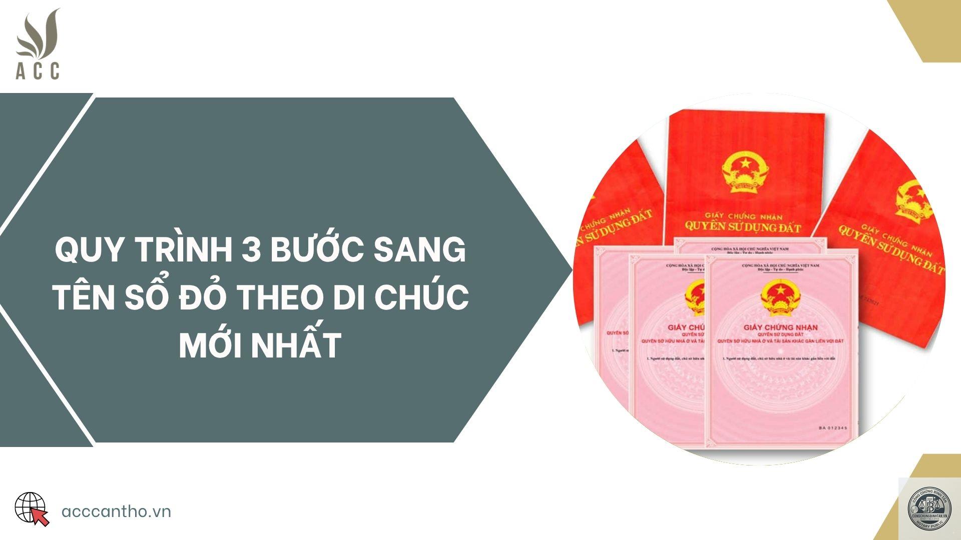 các bước sang tên sổ đỏ theo di chúc - Image 1