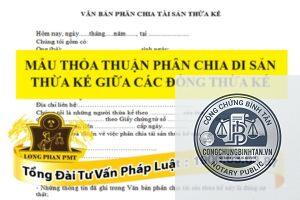 các đồng thừa kế thỏa thuận chia di sản