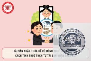 cách tính thuế thu nhập cá nhân khi nhận thừa kế
