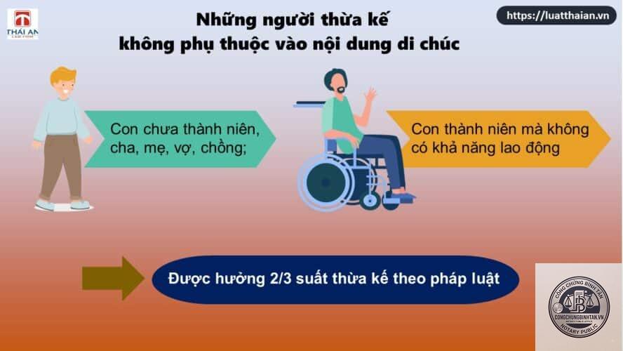 cha mẹ có được hưởng di sản không phụ thuộc di chúc