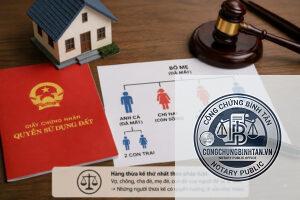 cha mẹ lập di chúc cho con không cùng hộ khẩu