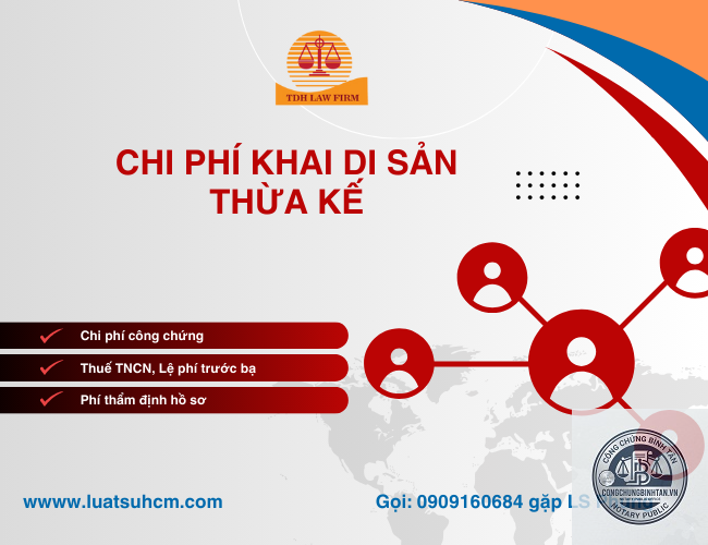 chi phí khai nhận di sản theo di chúc