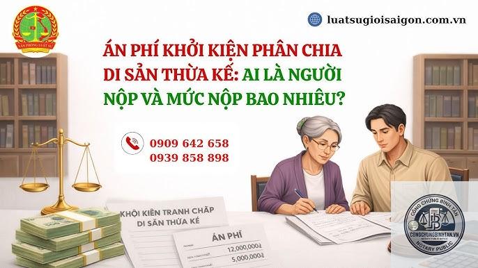 chi phí khởi kiện tranh chấp di chúc - Image 4