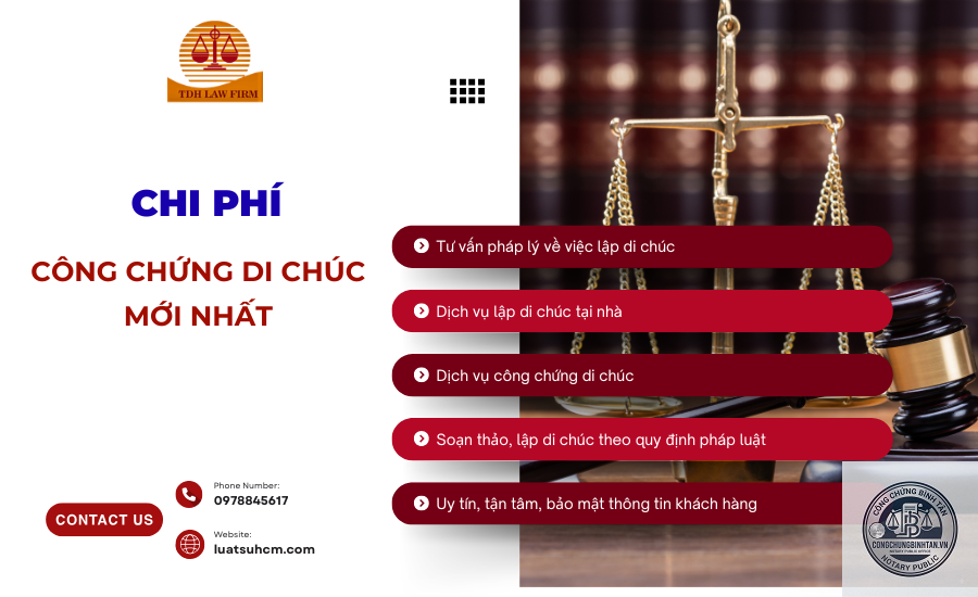 chi phí sửa di chúc