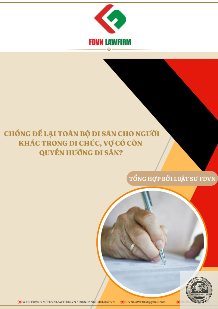 chồng để lại tài sản cho người khác