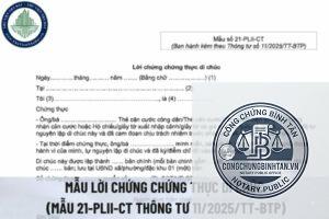 chứng thực bản dịch di chúc