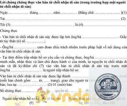 chứng thực văn bản từ chối nhận di sản - Image 3