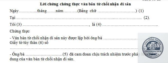 chứng thực văn bản từ chối nhận di sản - Image 4