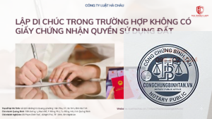 có cần giấy chứng nhận quyền sử dụng đất khi lập di chúc