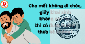 con chưa đăng ký khai sinh có được hưởng di chúc