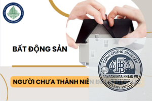 con chưa thành niên nhận nhà đất theo di chúc
