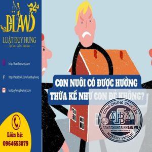 con nuôi và con đẻ cùng hưởng di chúc