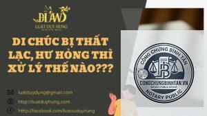 di chúc bị hư hỏng nhưng còn nội dung