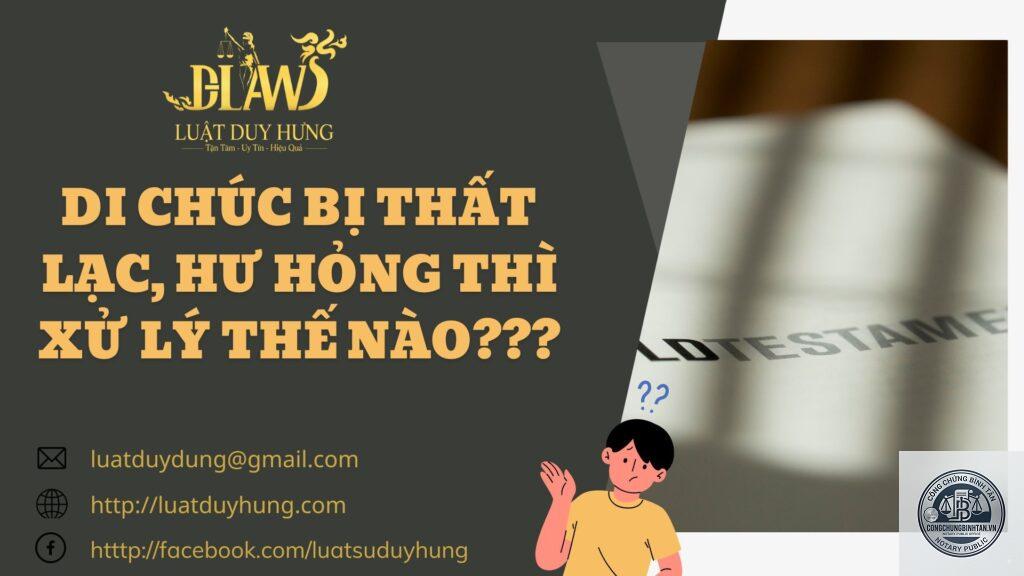 di chúc bị mất nhưng có bản photo
