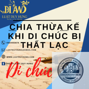 di chúc bị mất sau khi mở thừa kế
