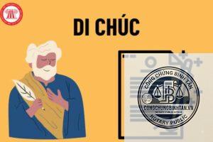 di chúc bị mất trước khi người lập di chúc chết
