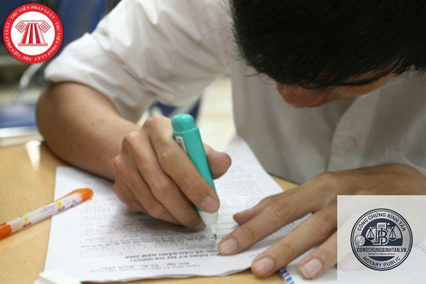 di chúc bị tẩy xóa