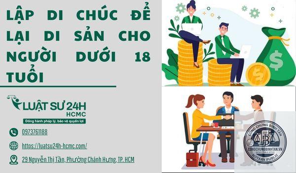 di chúc cho con dưới 18 tuổi - Image 1