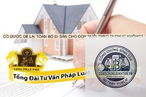 di chúc của cha mẹ khi có con nuôi