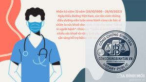 di chúc của người đang điều dưỡng