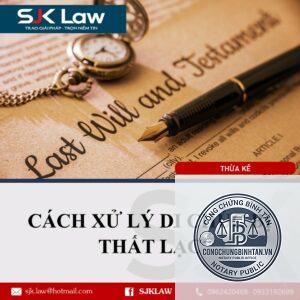 di chúc đã công chứng bị thất lạc
