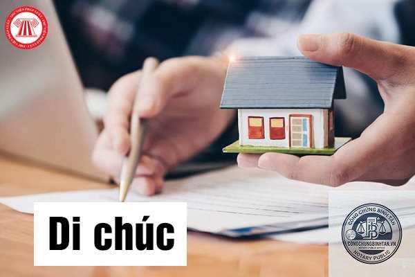 di chúc đối với tài sản đã bị chuyển nhượng
