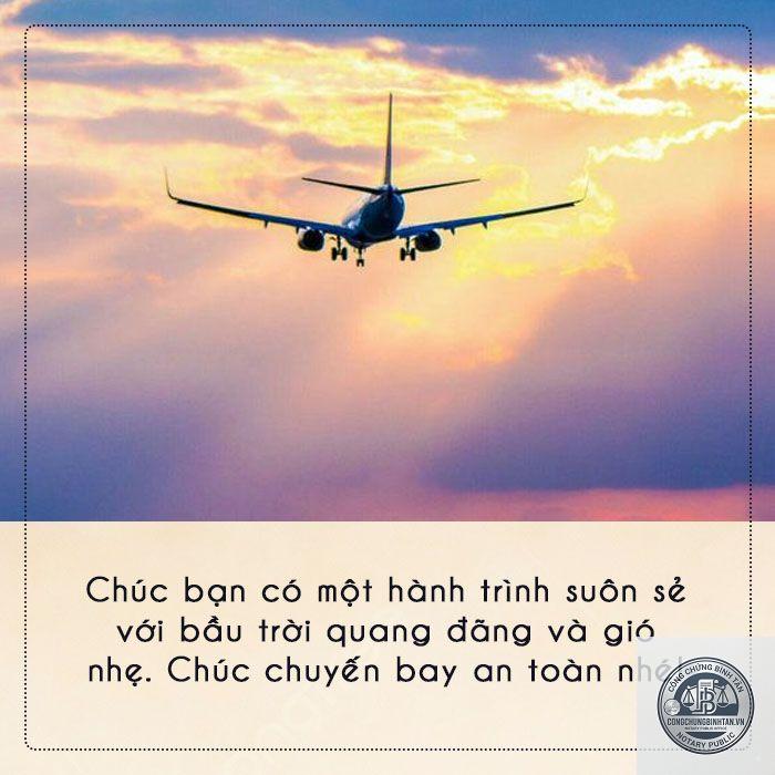 di chúc khi đang bay