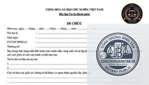 di chúc không ghi tỷ lệ thừa kế