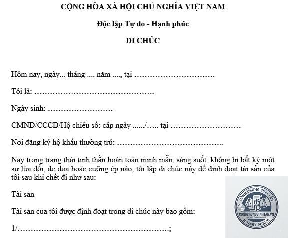di chúc quân nhân không thể công chứng - Image 4