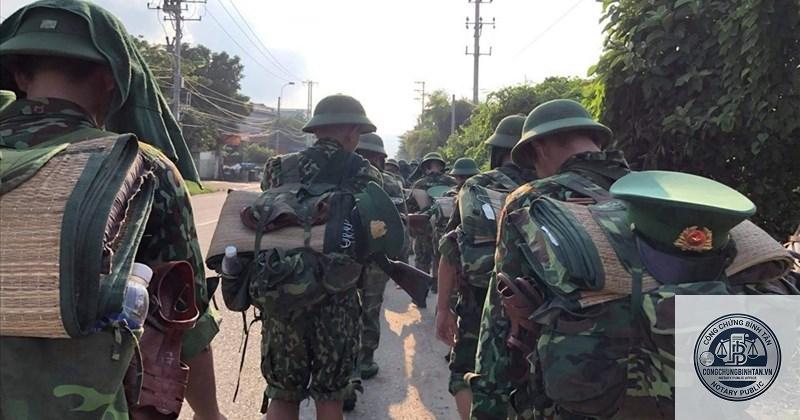 di chúc quân nhân tại ngũ
