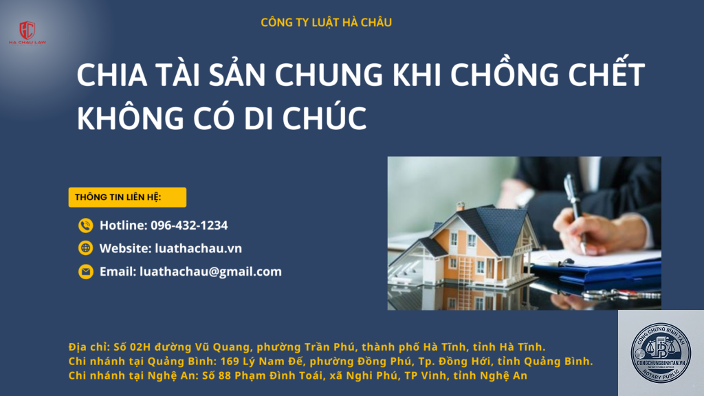 di chúc tài sản chung khi chồng chết