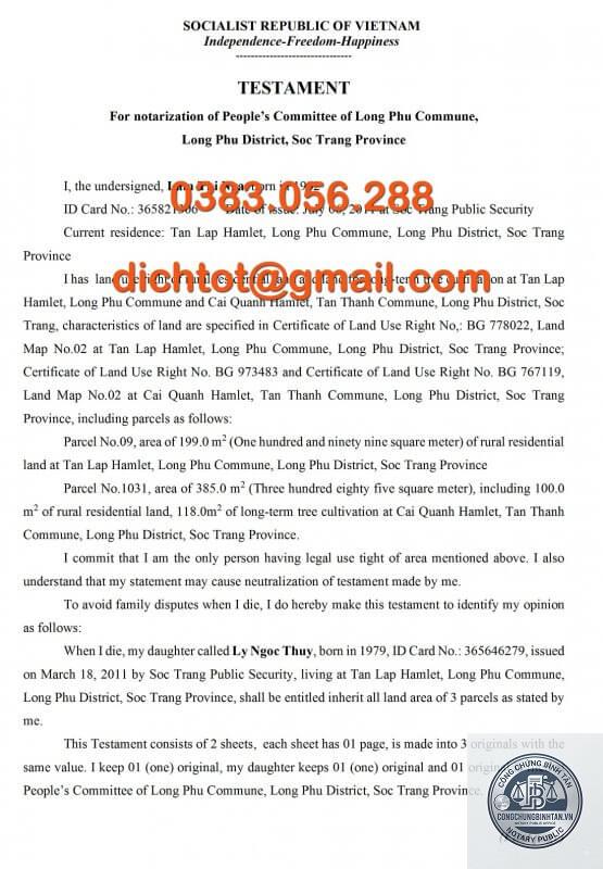 di chúc tiếng nước ngoài