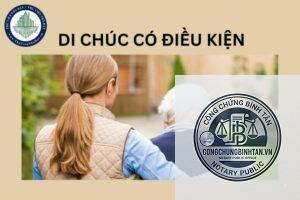 di chúc yêu cầu chăm sóc cha mẹ