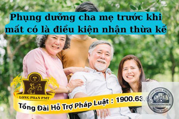 di chúc yêu cầu phụng dưỡng
