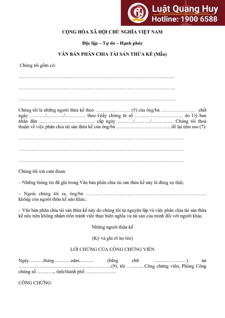 đồng thừa kế tự thỏa thuận chia t&agrave;i sản - Image 5