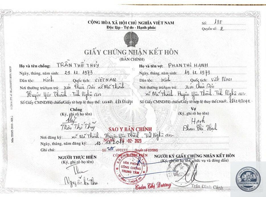 giấy đăng ký kết hôn khi lập di chúc - Image 5
