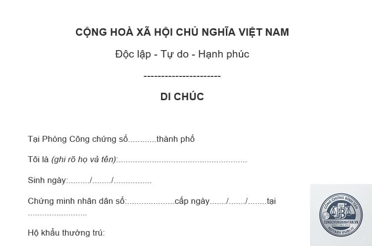 giấy tờ chứng minh t&agrave;i sản khi lập di ch&uacute;c - Image 4