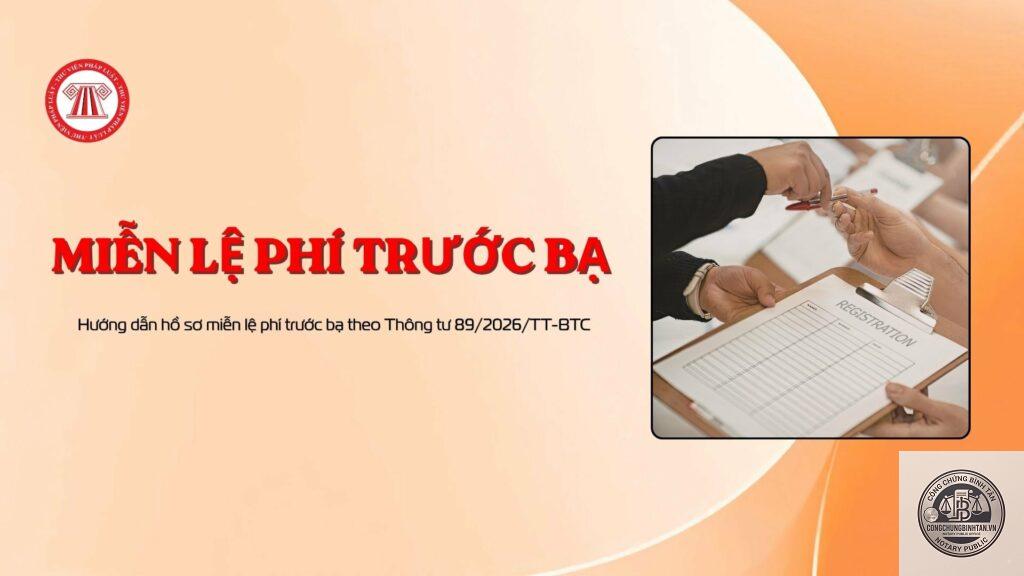 hồ sơ miễn lệ phí trước bạ thừa kế