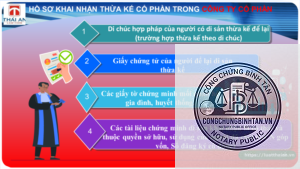 khai nhận cổ phần theo di chúc