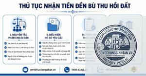 khai nhận tiền theo di chúc