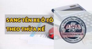 khai nhận xe theo di chúc
