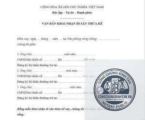 khi nào được khai nhận di sản